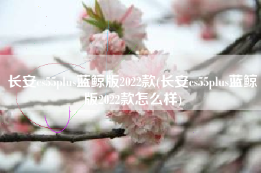 长安cs55plus蓝鲸版2022款(长安cs55plus蓝鲸版2022款怎么样)