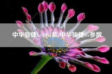 中华骏捷fsv2011款/中华骏捷fsv参数 中华骏捷fsv2011款/中华骏捷fsv参数