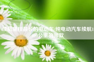 续航里程最长的电动车/纯电动汽车续航1000公里的哪款 续航里程最长的电动车/纯电动汽车续航1000公里的哪款