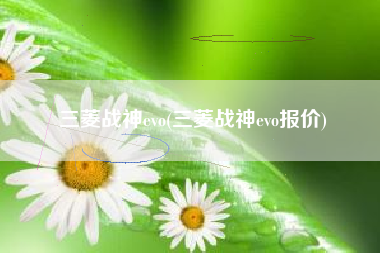 三菱战神evo(三菱战神evo报价)