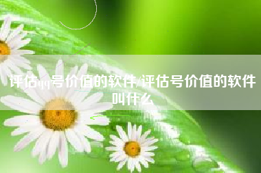评估qq号价值的软件/评估号价值的软件叫什么 评估qq号价值的软件/评估号价值的软件叫什么