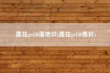 莲花gt430落地价(莲花gt430售价)