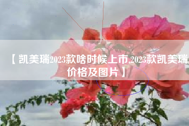 【凯美瑞2023款啥时候上市,2023款凯美瑞价格及图片】 【凯美瑞2023款啥时候上市,2023款凯美瑞价格及图片】